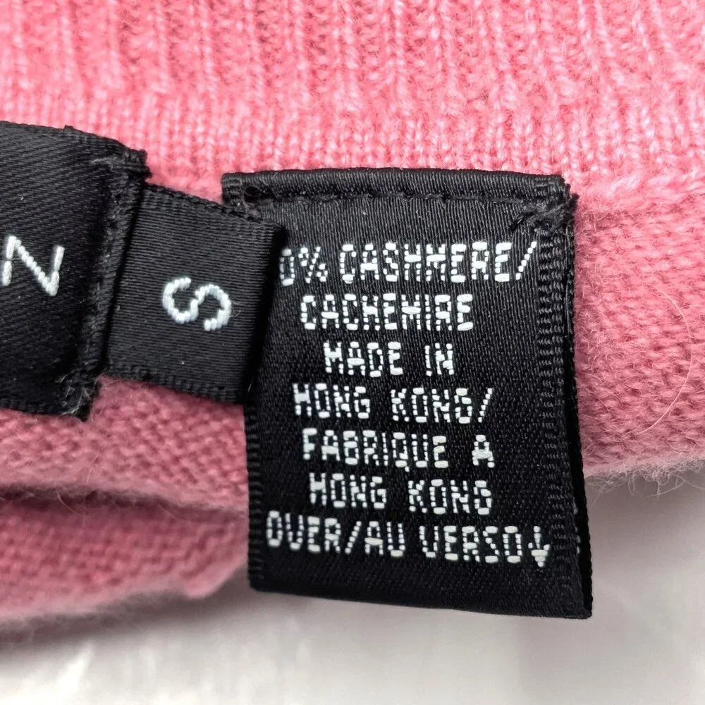 Cashmere Sleeveless Turtleneck Sweater Womans Small Light Salmon Pink Buchman - Picture 9 of 13